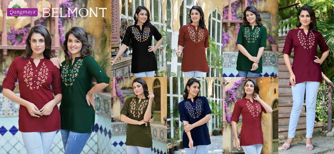 Belmont By Rangmaya Fancy Tunic Ladies Top Wholesale Shop In Surat